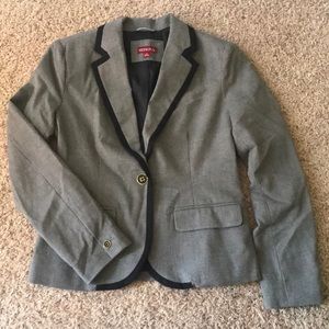 Merona Black & Gray Long Sleeve Blazer